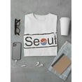 thumbnail image 3 of Seoul, Modern Design Art T-Shirt Men -Image by Shutterstock, Male 3X-Large, 3 of 4