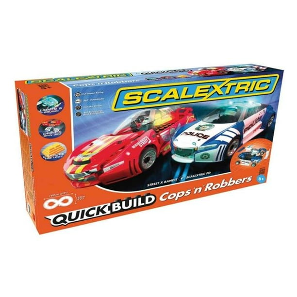 Quickbuild Cops N Robbers 1 32 Slot Car Race Track Walmart Com