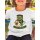 thumbnail image 1 of Chicken Jockey Fun Printed T-shirt, Suitable For A Child Who Likes Zombies And Chickens, Printed Short-sleeved T-shirt, Suitable For Boys And Girls, Comfortable Pure Cotton Short-sleeved T-shirt., 1 of 7