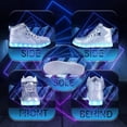 thumbnail image 6 of YAZI  Led Light Up Shoes for Kids High Top Sneakers for Boys Girls Hip-Hop Dancing Shoes for Halloween Christmas Party with USB Charging, 6 of 7