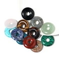 thumbnail image 1 of Round Shaped Stone Necklace Earring Bracelet Pendant DIY Decor Handmade Pendants Findings Craft Pendants Jewelry Making Findings Handmade Accessory Type 9, 1 of 9
