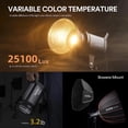 thumbnail image 3 of Lámpara LED de vídeo Godox SL60IIbi bicolor 75W 2800K-6500K, 3 of 7