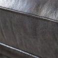 thumbnail image 6 of Bowery Hill 20'' Traditional Leather Upholstered Tufted Accent Chair in Gray, 6 of 10