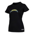 thumbnail image 2 of NFL Playera Aficionado Básica Los Angeles Chargers Negro para Mujer, Talla Extra Grande, 2 of 5
