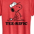 thumbnail image 3 of Peanuts - Teerific Snoopy - Women's Short Sleeve Graphic T-Shirt, 3 of 6