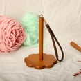thumbnail image 5 of ABPETE Portable Yarn Holder - Wooden Yarn Spool Holder with Wrist Strap and Crossbody Strap, Yarn Organizer for Crocheting, Ideal Gift for Knitting Lovers (Walnut), 5 of 14