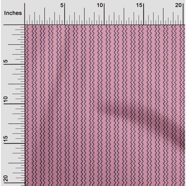 oneOone Viscose Jersey Fabric Dot & Chevron Block Printed Craft Fabric BTY 60 Inch Wide