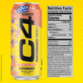 thumbnail image 2 of C4 Performance Energy Drink, Jolly Rancher Peach Flavor, 16 fl oz Cans, 12 Pack, 2 of 7