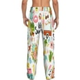 thumbnail image 3 of Junzan Men'S Pajama Pants Hello Summer Sleepwear Pants Pj Bottoms Drawstring And Pockets, 3 of 9