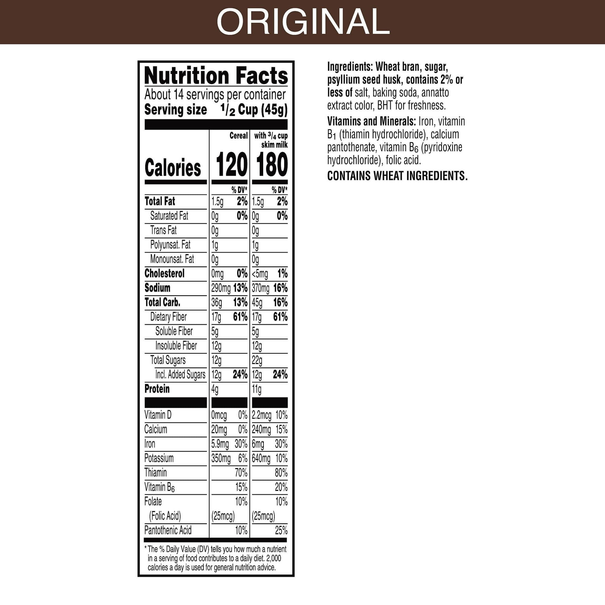 Kellogg’s All-Bran Buds High Fiber Breakfast Cereal, Original, 22 oz Box with olive green bowl by ValueNest