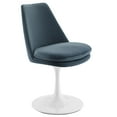 thumbnail image 6 of Lippa Swivel Dining Chair in White Cadet Blue, 6 of 10