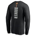 thumbnail image 3 of Men's Devin Booker Black Phoenix Suns Playmaker Name & Number Long Sleeve T-Shirt, 3 of 3