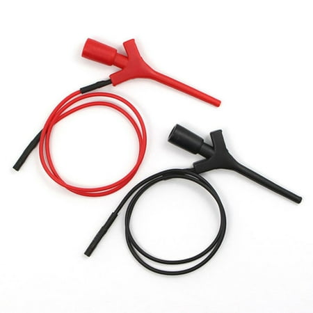

1-Kit Multimeter Test Hook Clip Smd Grabber Test Clip With 2Mm Jack Socket