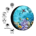 thumbnail image 4 of Fotbe Corals and Tropical Fish Funda de Llanta de Repuesto con Estampado, Engrosada, Ajuste Universal para Jeep, Remolque, RV, SUV, Camión-15 inch, 4 of 6