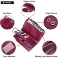 thumbnail image 4 of YooGuoGuo Womens Wallet RFID Blocking Long Purse Genuine Leather Credit Card Holder Clutch Phone Wallet Purse with ID Window, 4 of 6