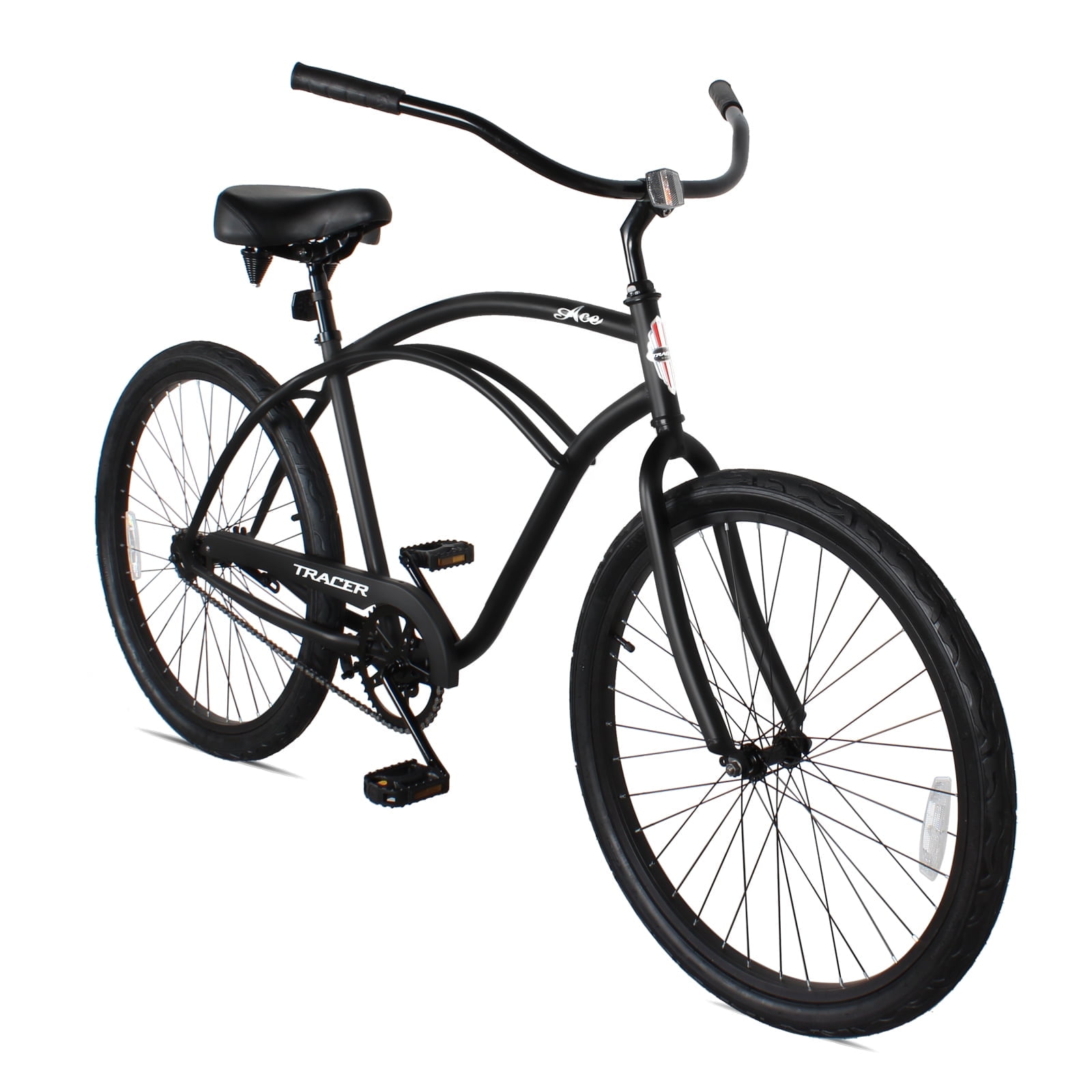 Tracer 26" Beach Cruiser Bike Single Speed Matte Black photo 1