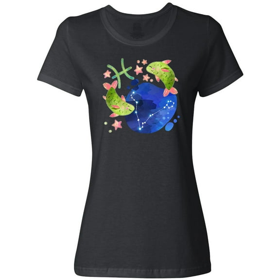 Inktastic Pisces Constellation Zodiac Sign Illustration Women's T-Shirt