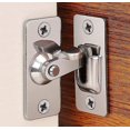 thumbnail image 1 of Cerradura de puerta de acero inoxidable en ángulo recto de 90 grados, utilizada para cercas, puertas y ventanas de madera(plateado), 1 of 5