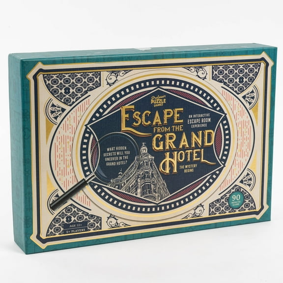 Professor Puzzle: Escape From The Grand Hotel - An Escape Room Game, Interactive Mystery Experience, Uncover Secrets, Ages 12 , 2  Players, 90 Min