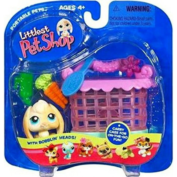 Littlest Pet Shop Pets On The Go Figure Floppy Bunny with Hutch