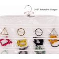 thumbnail image 3 of DoubleSided Jewelry Hanging Organizer Display Hanger Small Tools Holder with Clear Pockets (), 3 of 6