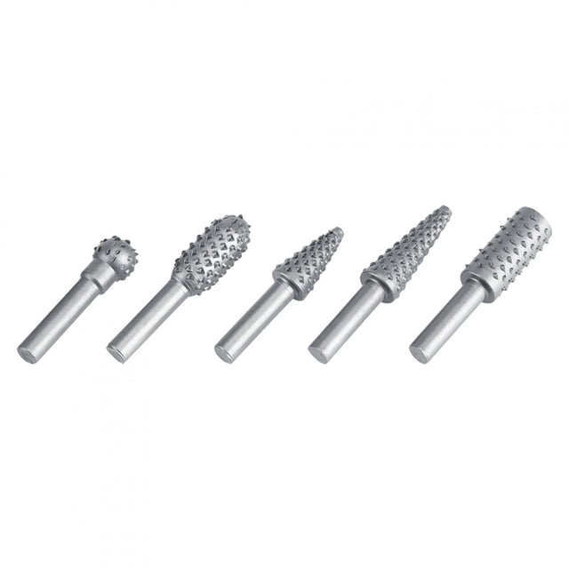 Functionable 6.3Mm Includes 5 Popular Shapes Burr, Rasp, For Most Electric & Cordless Drills