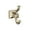 Golden Champagne, variant on Amerock Mulholland Matte Black Single Prong Robe Hook