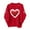 Red, variant on Pxxlle Valentines Day Tops for Women Love Heart Graphic Sweatshirts Oversized Crewneck Long Sleeve Pullover Sweatshirt for Holiday Red L