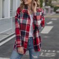 thumbnail image 2 of Blusas de otoño con cuello en V para mujer Estilo casual de un solo pecho Traje de diario de corte holgado FLhrweasw Para estrenar, 2 of 6