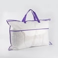 thumbnail image 1 of Bolsa de mano no tejida, bolsa de embalaje con cremallera para textiles para el hogar, bolsa de almacenamiento a prueba de polvo de almohada de PVC transparente para coser, 1 of 6