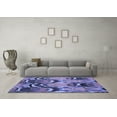 thumbnail image 3 of Ahgly Company Indoor Rectangle Abstract Blue Modern Area Rugs, 7' x 9', 3 of 4