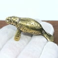 thumbnail image 6 of Manatee Figurine Brass Statue Home Office Table Decoration Animal Figurines Toys, 6 of 6