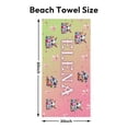 thumbnail image 3 of Personalized Custom Easter Beach Towels with Picture Logo Photo Names Customized Pool Travel Towel for Kids Adults Women Men 30" X 60", 3 of 5