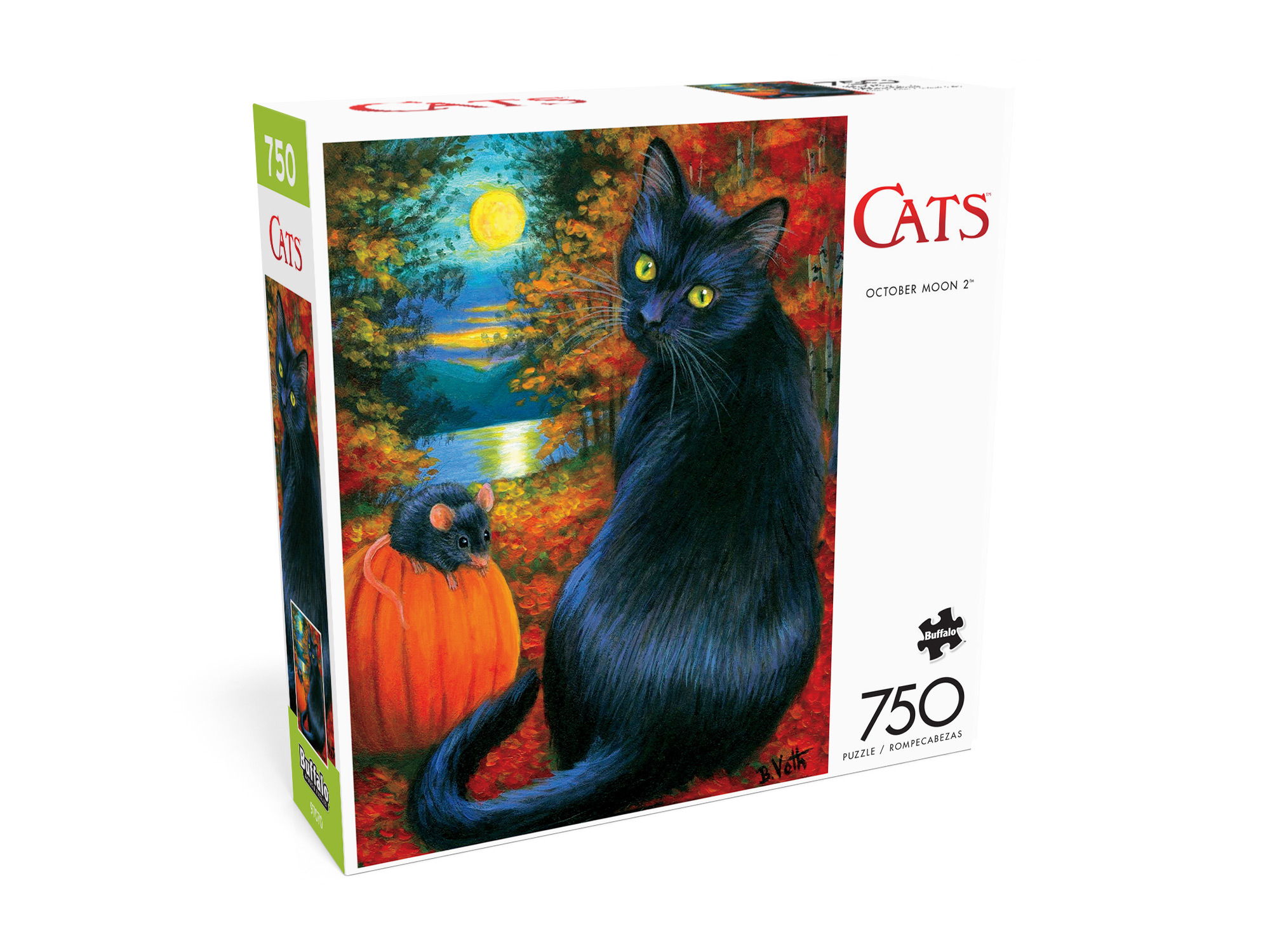 Buffalo Games 750-Piece Cats October Moon 2 Jigsaw Puzzle