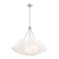 thumbnail image 5 of 40564-91 Livex Lighting Prato - 4 Light Chandelier in Modern Style - 25 Inches wide by 25.5 Inches high-Brushed Nickel Finish    -Traditional, 5 of 8