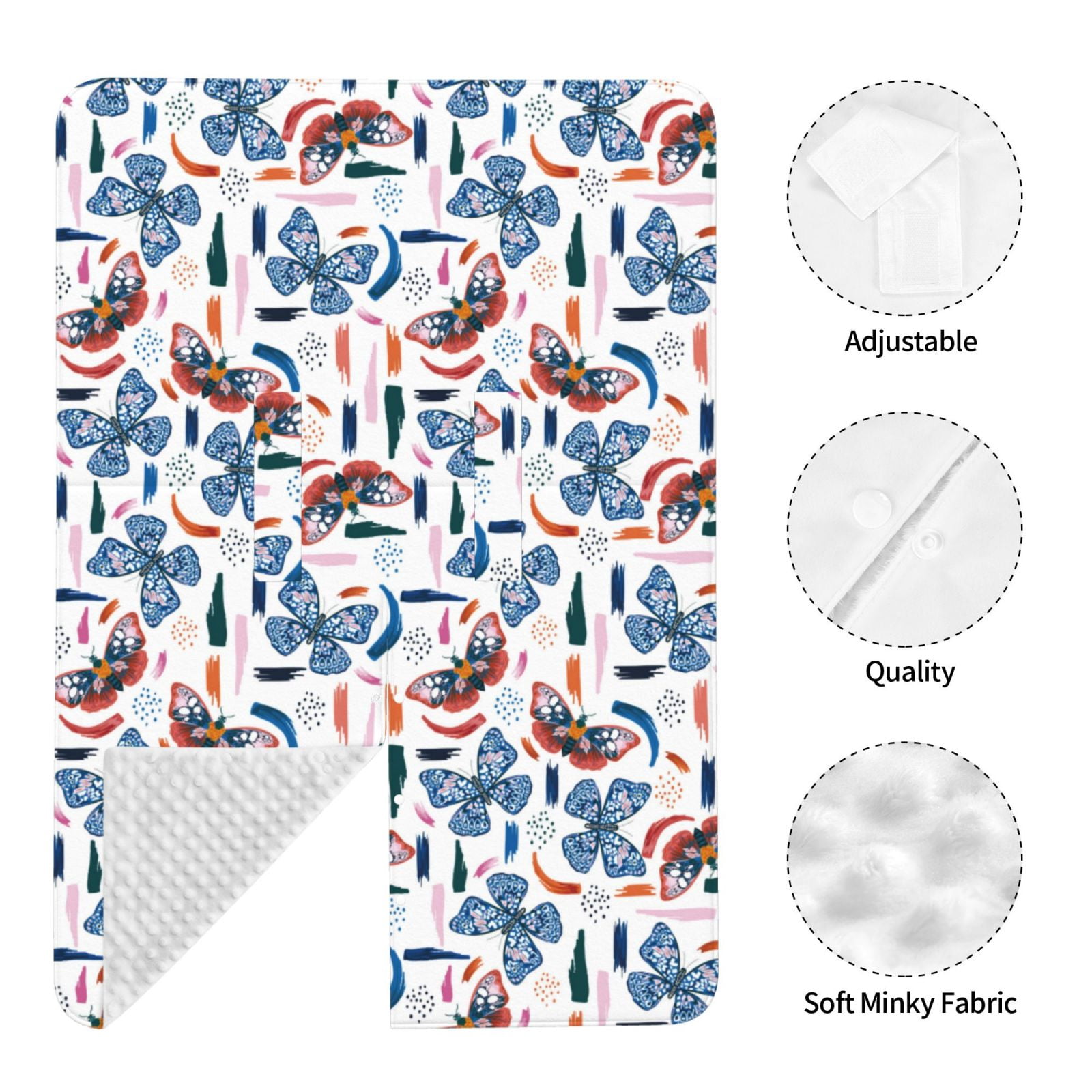 Car Seat Cover Baby - Retro Butterfly A Breathable Infant Car Seat Cover for Baby Carseat, Lightweight Comfort Baby Essentials Must Haves Newborn Stuff for Girl Boy