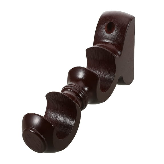 SOPOTUTU Wood Curtain Rod Brackets Double Bracket Storage Solution Interior Designers Balcony 1Pack