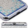 thumbnail image 4 of MyBat Hard Hybrid Diamante TPU Cover Case for Apple iPhone 8 Plus / iPhone 7 Plus - Silver/Blue, 4 of 8