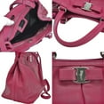 thumbnail image 5 of Pre-Owned Salvatore Ferragamo Bag Vala Ribbon Red Pink Silver Leather Handbag... (Good), 5 of 5