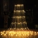 thumbnail image 3 of Luces de agua LED, luces de cortina de estrellas, iluminación exterior navideña, proyecto de luces, cadena de luces, decoración navideña, luces de cascada de agua, 3 of 6