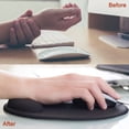 thumbnail image 5 of Unique Bargains Gel Mouse Pad with Wrist Rest Ergonomic Mouse Pad Comfortable Memory Foam Non-Slip Base Soft, Purple, 5 of 5