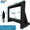 thumbnail image 6 of 16ft Inflatable Movie Screen Outdoor Projector Screen with Air Blower Storage Bag - Front/Rear Projection, Easy Set Up Blow Up Screen for Backyard Movie Night, Theme Parties, Celebrations, 6 of 8