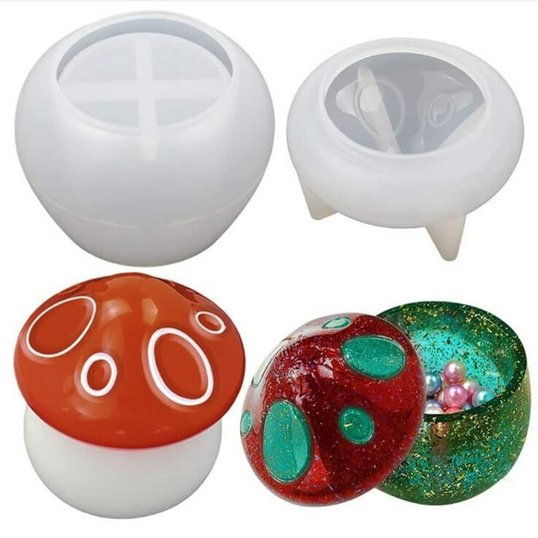 Mushroom Jar Silicone Resin Molds For Jewelry Holder Storage - Temu