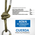 thumbnail image 5 of Cuerda de Alpinismo Verde Oliva Tendon 11 mm x 200 m Resistente y Estática, 5 of 5