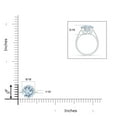 thumbnail image 3 of ANGARA Natural Vintage Style Round 3.2 ct Aquamarine Solitaire Ring in 14K White Gold for Women (Size-10mm) | March Birthstone, Birthday, Anniversary, Jewelry Gift for Women | Natural Aquamarine Ring, 3 of 7