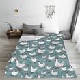 thumbnail image 5 of Fuzoiu Farm Birds Print Ultra-Soft Micro Fleece Blanket,All Seasons Flannel Throw, Lightweight Blanket for Bed, Sofa, Couch, Movie Night, Camping, and Travel-50"x40", 5 of 7