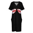 thumbnail image 3 of Vestido holgado con bolsillos para mujer vestido de Union Jack, 3 of 6
