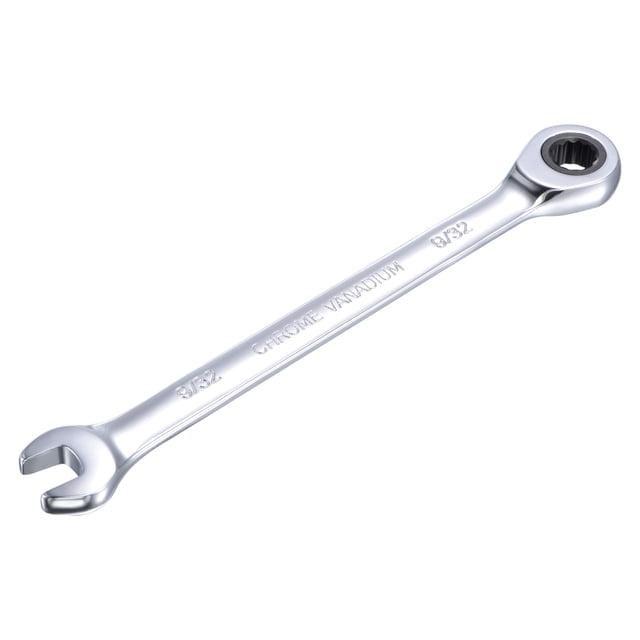 Unique Bargains 9/32" Ratcheting Combination Wrench SAE 72 Teeth 12 Point Ratchet Box Ended Spanner Tools, Cr-V
