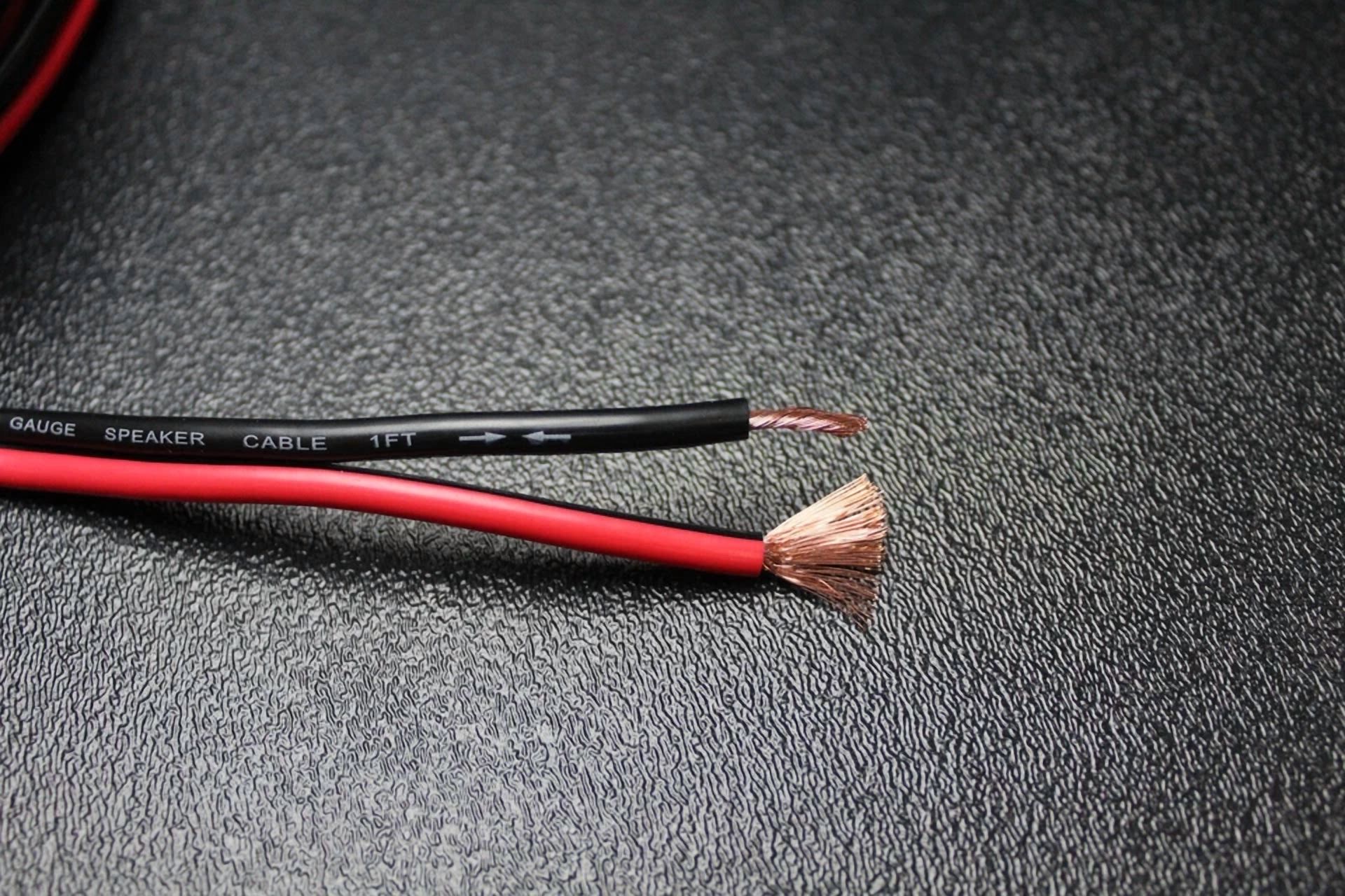10 Gauge Red Black Speaker Wire Per 10 Ft Awg Cable Power Ground Stranded Copper