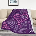 thumbnail image 4 of 50th Birthday Gifts for Women Blanket 50" X 60", Funny 1972 Anniversary 50th Gift Idea Throw Blankets, 50-Year-Old Birthday Decorations for Her, Mom, Wife, Birthday Gifts for Women Turning 50, 4 of 6